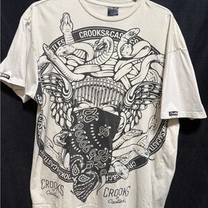 Crooks & Castles Beige Graphic Tee